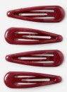 4-Pack-School-Basic-Snap-Hair-Clips-Burgundy Sale