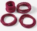 20-Pack-School-Mixed-Hair-Elastics-Burgundy Sale