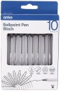 10-Pack-Ballpoint-Pens-Black Sale