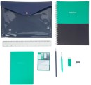 9-Pack-Notebook-and-Stationery-Set-Green-Blue-and-White Sale