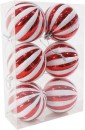 Candycane-Deco-Ribbed-Baubles-6cm-6-Pack Sale