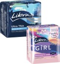 Libra-Ultra-Thin-Regular-Pads-with-Wings-14-Pack-or-Girl-Goodnight-Pads-with-Wings-10-Pack Sale