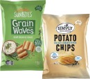 Sunbites-Grain-Waves-Wholegrain-Chips-170g-Simply-Chip-120g-Popcorners-or-Smiths-Baked-Chips-130g-Selected-Varieties Sale