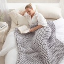 Revita-Sleep-Silver-Knitted-Weighted-Blanket-by-Onkaparinga Sale