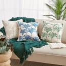 Sanur-Palm-Embroidered-Square-Cushion-by-MUSE Sale