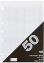 Keji-50-Leaf-A4-55gsm-Grid-Pad Sale