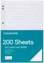 Studymate-200-Sheets-A4-70gsm-Loose-Leaf-Refills Sale