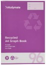 Studymate-A4-96-Page-70gsm-5mm-Graph-Book-Recycled Sale