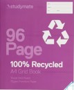 Studymate-A4-96-Page-70gsm-10mm-Grid-Book-Recycled Sale