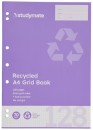 Studymate-A4-128-Page-70gsm-5mm-Grid-Binder-Book-Recycled Sale