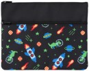 Studymate-Printed-Large-Twin-Zip-Pencil-Case-Space-Dino Sale