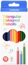 Studymate-12-Pack-Triangular-Coloured-Pencils Sale