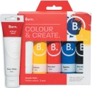 Born-5-Pack-Acrylic-Paint-60mL-Primary-Colours Sale