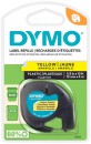 DYMO-LetraTag-Label-Plastic-Tape-Black-on-Yellow Sale