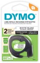 DYMO-LetraTag-Label-Paper-Tape-Black-on-White-2-Pack Sale