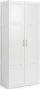 NEW-HG-2-Door-Tall-Cabinet-White-180x40x80cm Sale