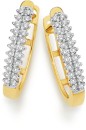 9ct-Gold-Diamond-Pave-Huggie-Earrings Sale