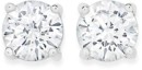 Sterling-Silver-5mm-Classic-4-Claw-Cubic-Zirconia-Studs Sale