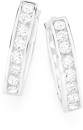 Sterling-Silver-12mm-Cubic-Zirconia-Hoop-Earrings Sale