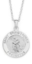 Sterling-Silver-15mm-Round-St-Christopher-Pendant Sale