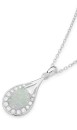 Sterling-Silver-Syn-White-Opal-in-Cubic-Zirconia-Open-Pear-Pendant Sale