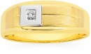 9ct-Yellow-White-Gold-Diamond-Set-Gents-Ring Sale