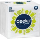 Deeko-White-Napkins-1-Ply-80-Pack Sale