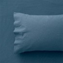 Olsen-LinenCotton-Bed-Sheet-Set-Slate-Blue Sale