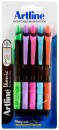 Artline-Ikonic-Retractable-Ballpoint-Pens-Bright-5-Pack Sale