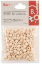 Born-Round-Wooden-Beads-5mm-Natural-200-Pieces Sale