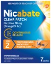 Nicabate-Clear-Patch-14mg-7-Pack Sale