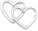 Sterling-Silver-Polished-Heart-Huggies Sale