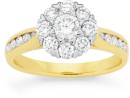 Alora-10ct-Gold-Lab-Grown-Diamond-Cluster-Flower-Ring Sale