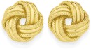 9ct-Gold-10mm-Fancy-Knot-Stud-Earrings Sale