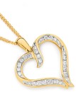 Alora-10ct-Gold-12-Carat-TW-Lab-Grown-Diamond-Open-Heart-Pendant Sale