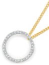 9ct-Gold-Diamond-Circle-Pendant Sale