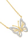 9ct-Gold-Diamond-Butterfly-Necklet Sale