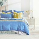 Washed-Linen-Look-Blue-Quilt-Cover-Set-by-Essentials Sale