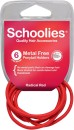 Schoolies-SC470-Metal-Free-Ponytail-Holders-Radical-Red-6-Pack Sale