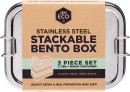 Ever-Eco-Bento-Box-Stackable-Bento-2-Tier-Mini-Snack-Container-1200ml Sale