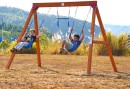 Backyard-Blitz-Delux-Wooden-Swing-Set Sale