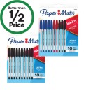 Paper-Mate-InkJoy-100ST-Capped-Ballpoint-Pen-Business-Assorted-Pk-10 Sale