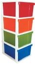 Mega-4-Drawer-Plastic-Cabinet-Coloured Sale