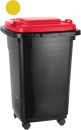 60-Litre-Wheelie-Bin-Black-with-Red-or-Yellow-Lid Sale