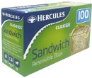 Hercules-ClickZip-Resealable-Sandwich-Bags-100-Pack Sale