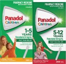 Panadol-Children-1-5-Years-Orange-Flavour-or-5-12-Years-Strawberry-Flavour-200ml Sale