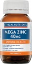 Ethical-Nutrients-Mega-Zinc-40mg-120-Tablets Sale