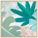 Green-Palm-Framed-Canvas Sale