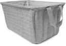 Rectangle-Quilted-Basket-Charcoal Sale