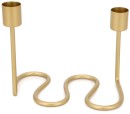 Wave-Taper-Candle-Holder-Gold-Look Sale